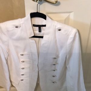White denim jacket